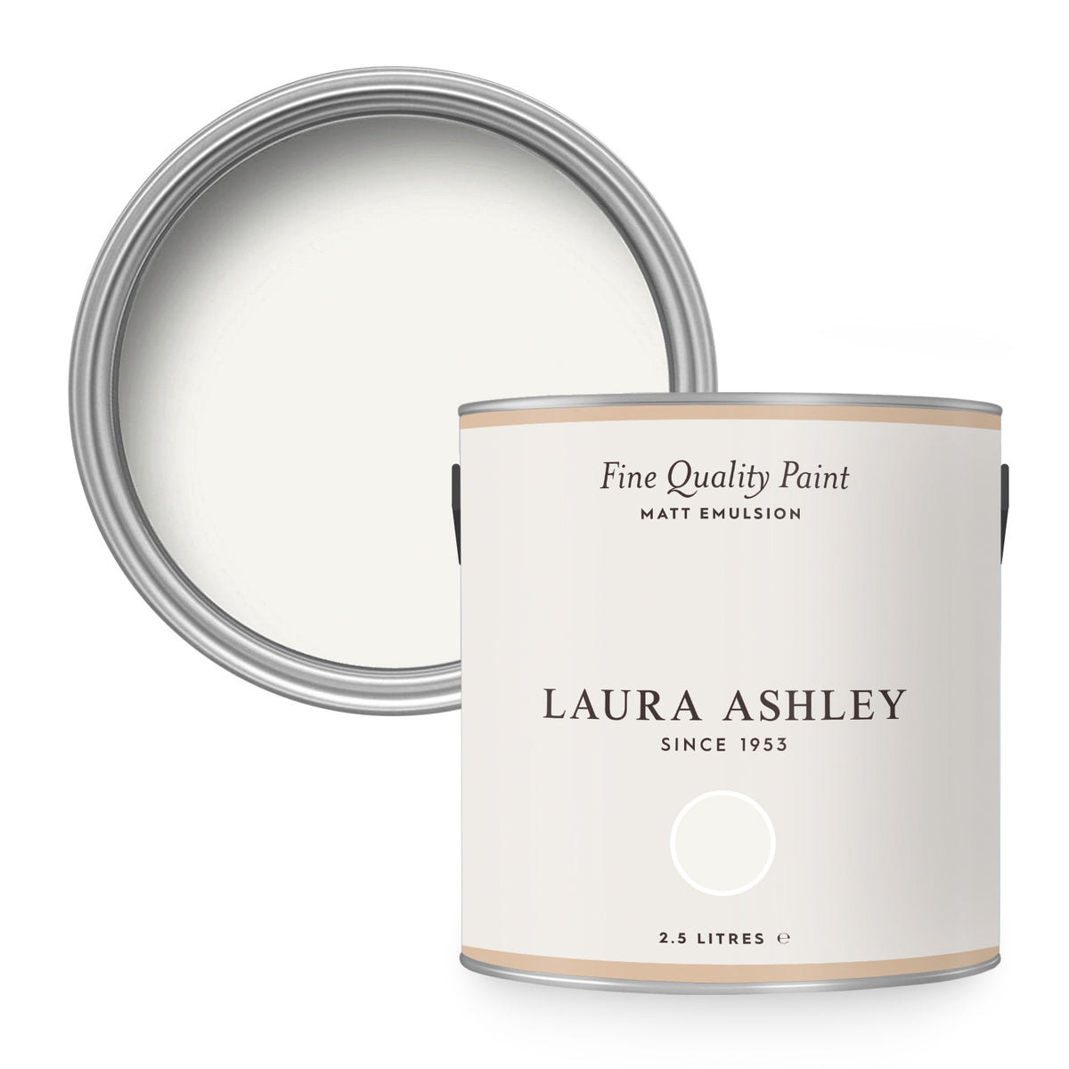 Laura Ashley Muurverf Mat Pure White 2,5 liter