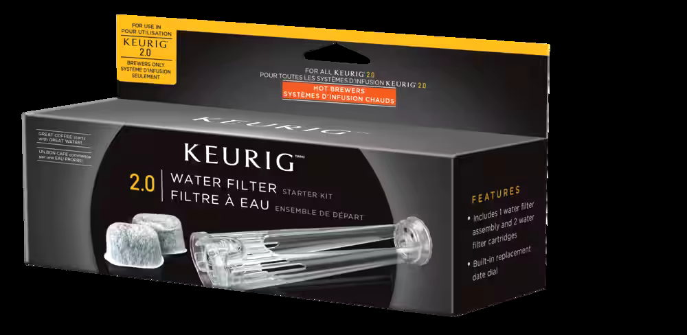 Keurig® Side Reservoir Water Filter Starter Kit For Single Brew Coffee Makers