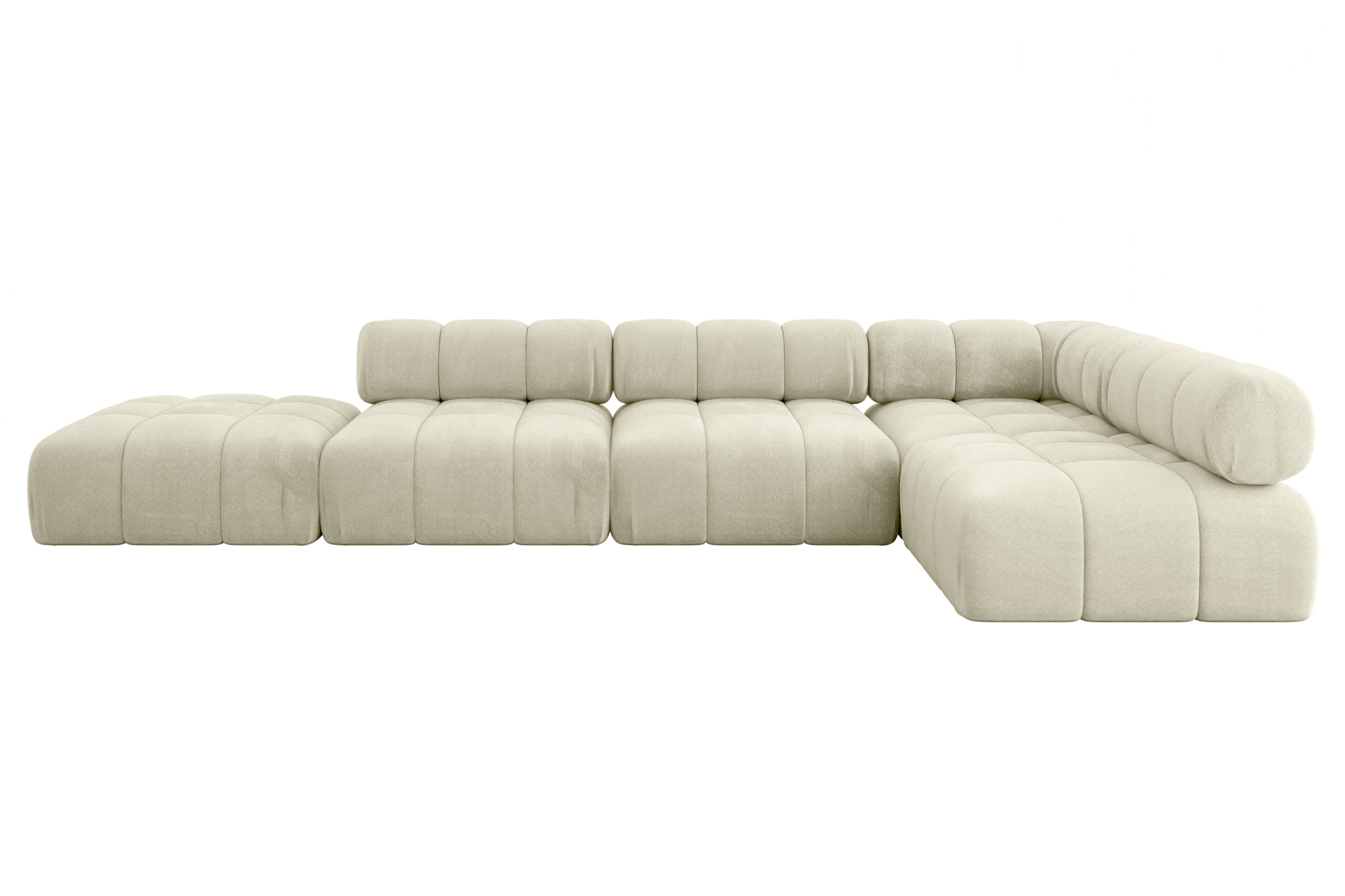 Narożnik prawostronny modułowy FAVIO-L2 380x190x70 cm Beżowy