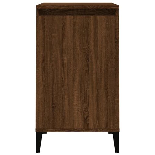 NNEVL Bedside Cabinets 2 pcs Brown Oak 40x35x70 cm Engineered Wood