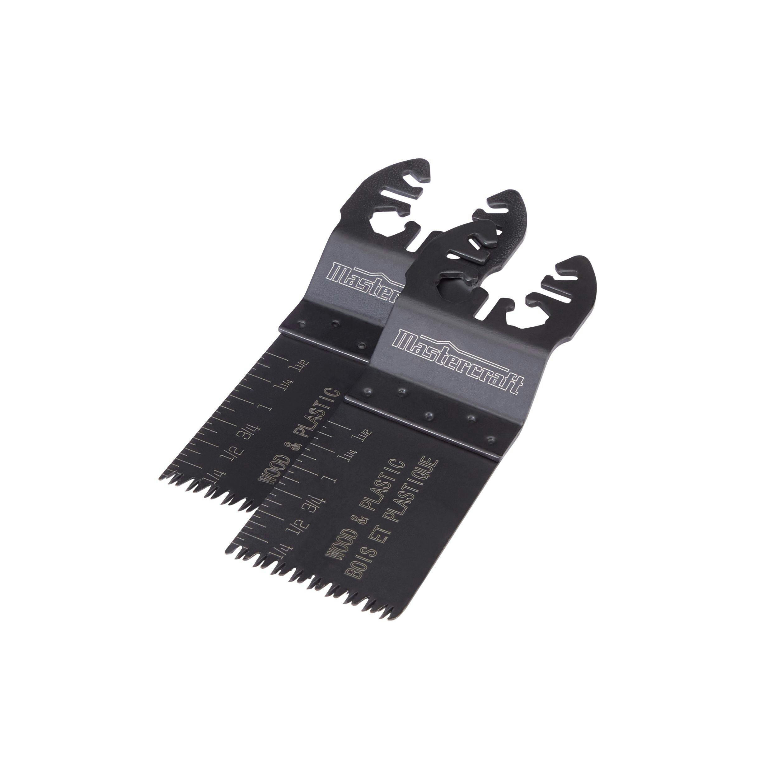 Mastercraft Oscillating Universal Fit, Multi-Tool Wood Flush Cut Saw Blades, 1-1/4-in, 2-pk