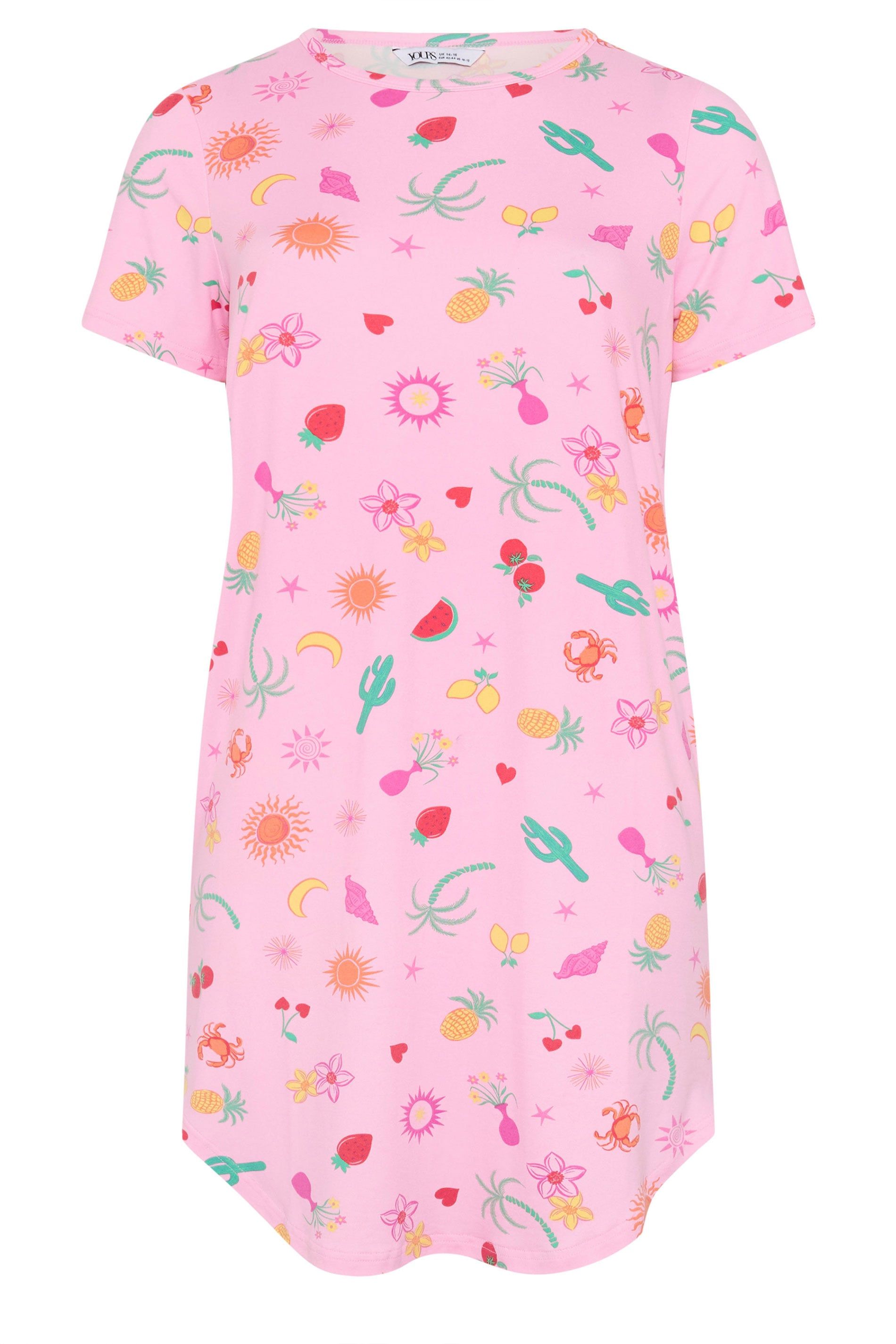 Yours Summer Print Soft Touch Nightdress