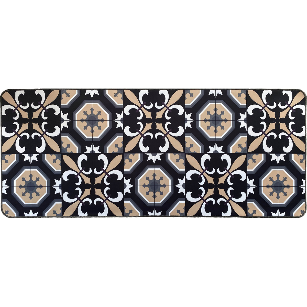 Tapete impermeável CARMEN preto 50x120cm