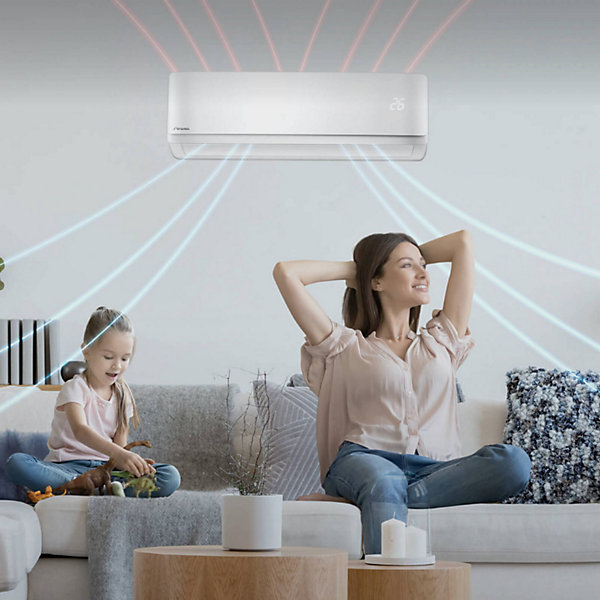 Climatiseur mural réversible HDMB Harmonia Miroir 7 kW WiFi intégré - AIRWELL - 7SP024037