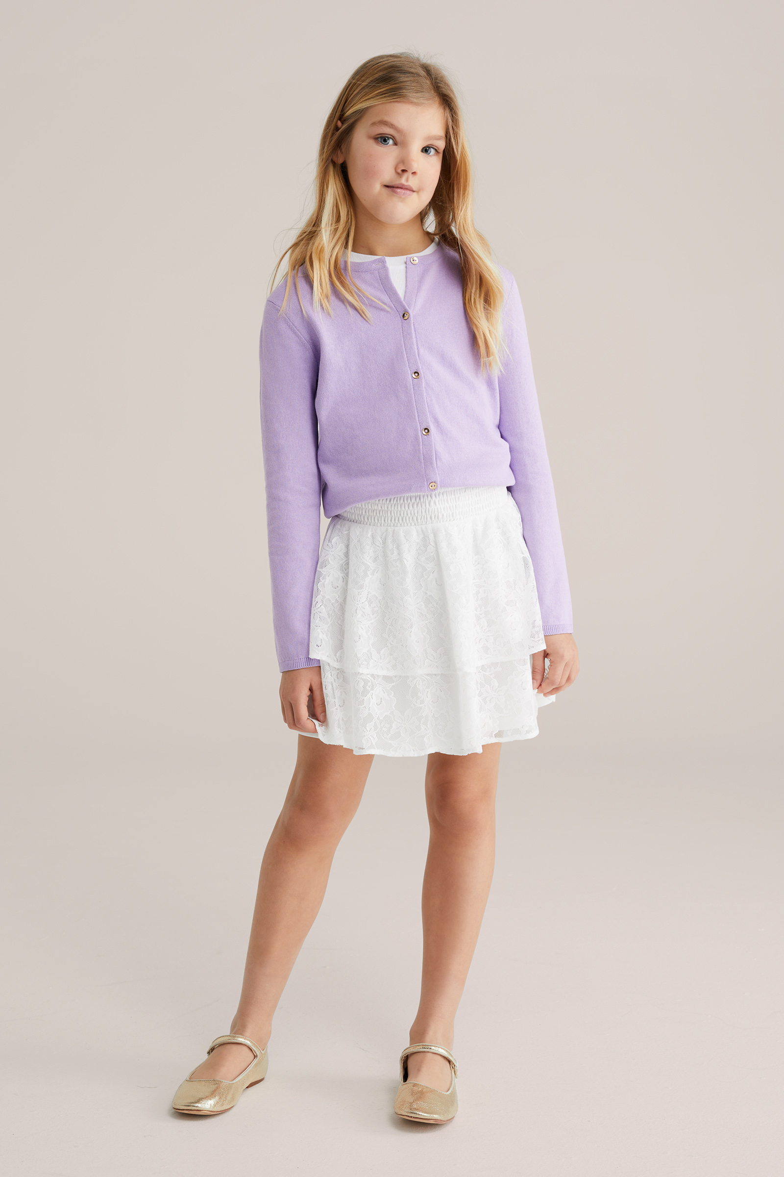 Meisjes rok met kant