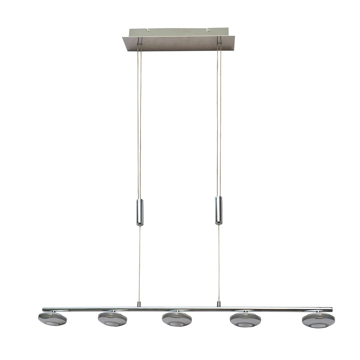 Lampa wisząca Marley chromowana LED 5x25W Ciepła biel 2250lm Italux
