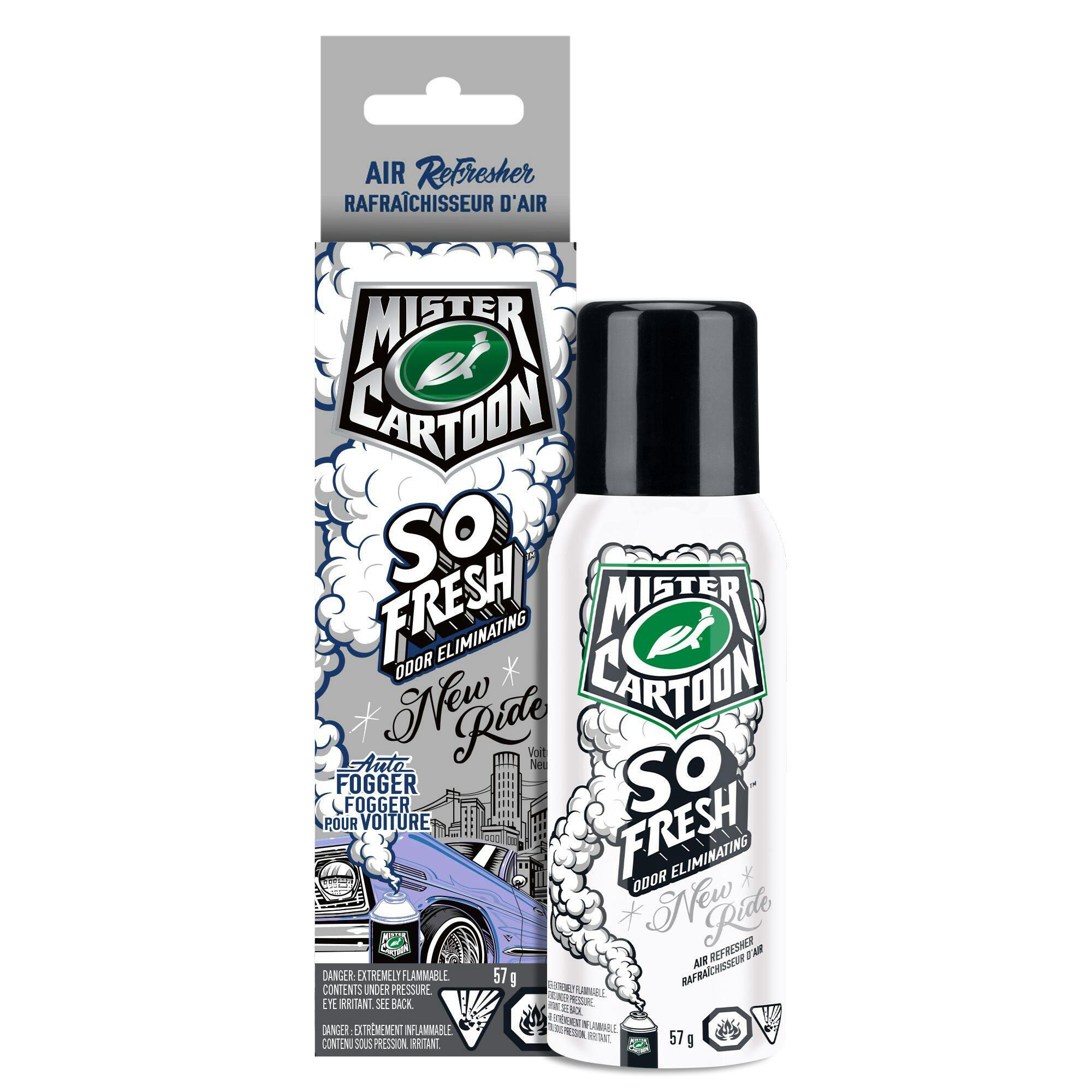 Turtle Wax X Mister Cartoon Odor Eliminating Air Refresher Spray