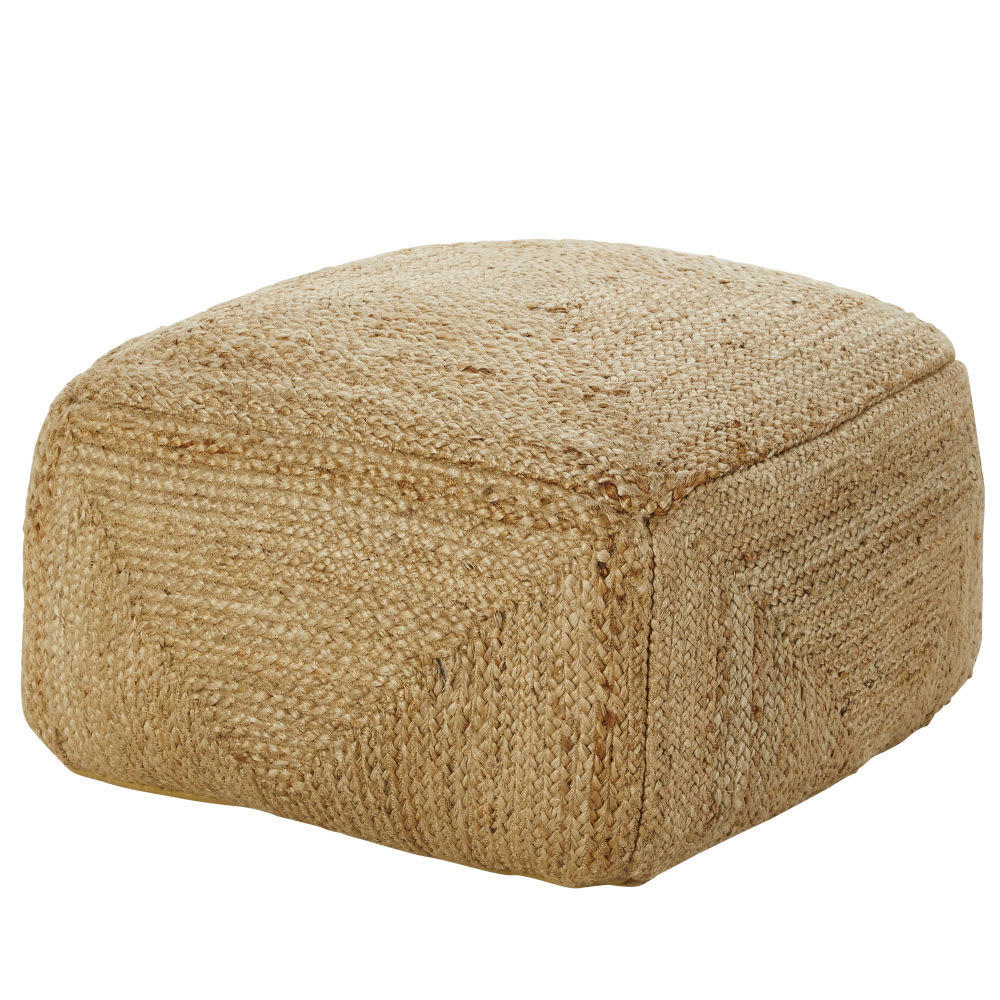 PALMERA - Pouf en chanvre tressé