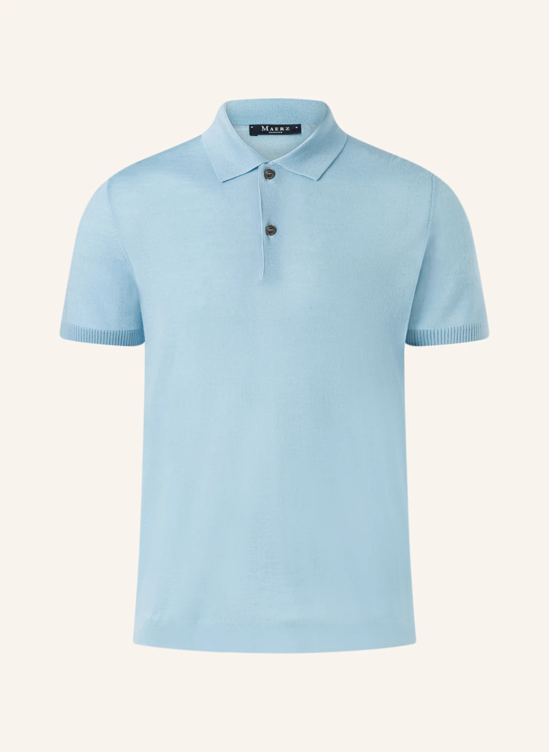 MAERZ MUENCHEN Strick-Poloshirt aus Merinowolle