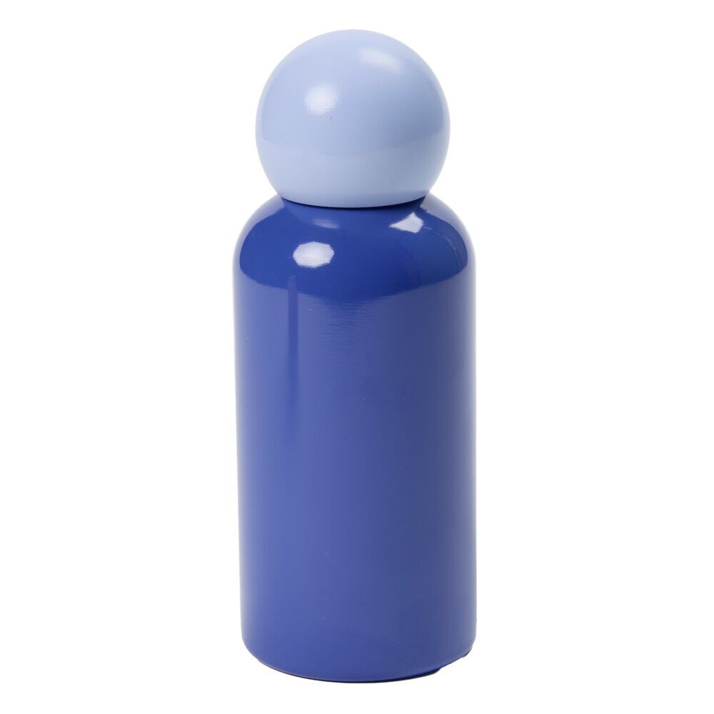 Gourde isotherme inox 400ml bouchon boule Ø7xH19cm (2 modèles)