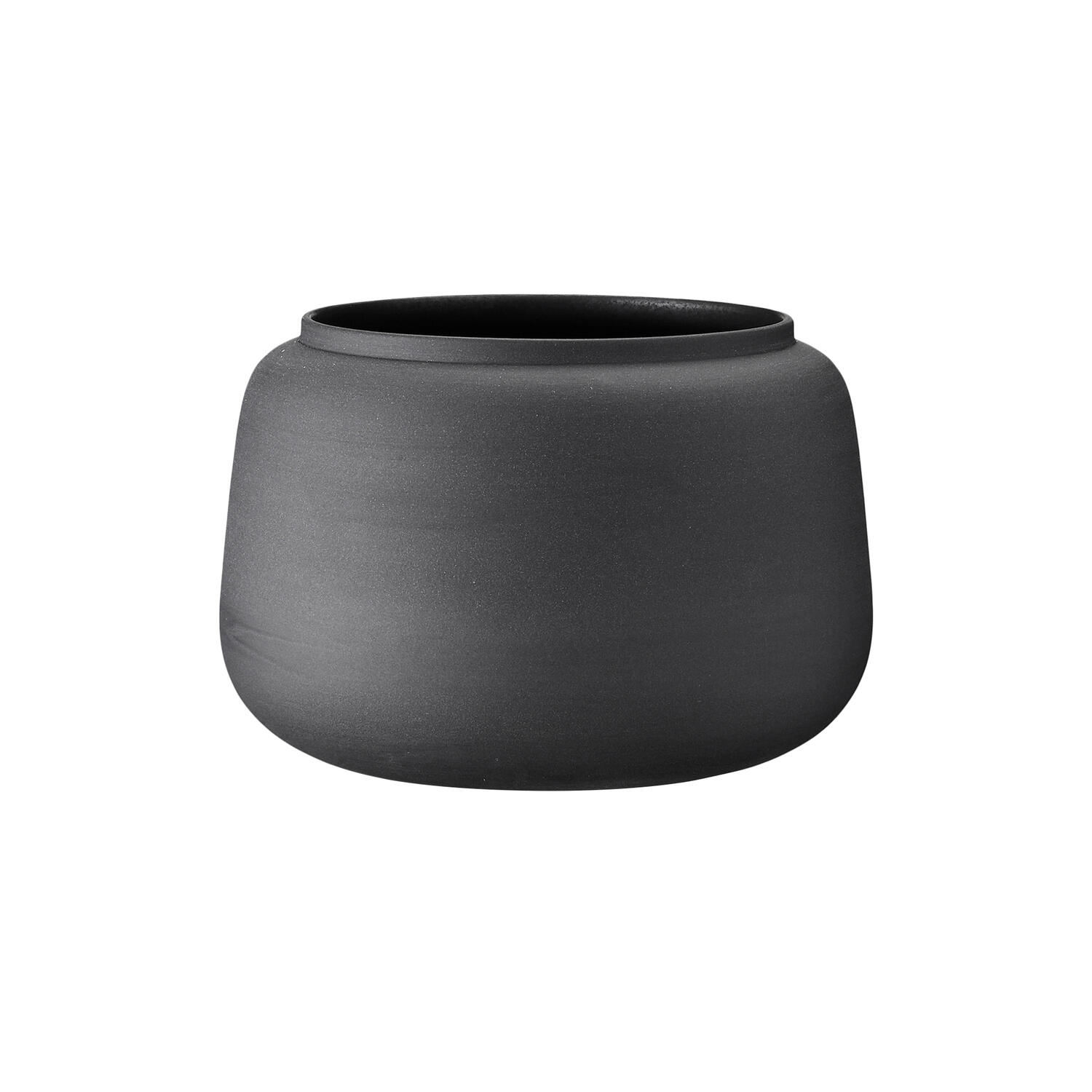 Klassisk vase bred lille, sort