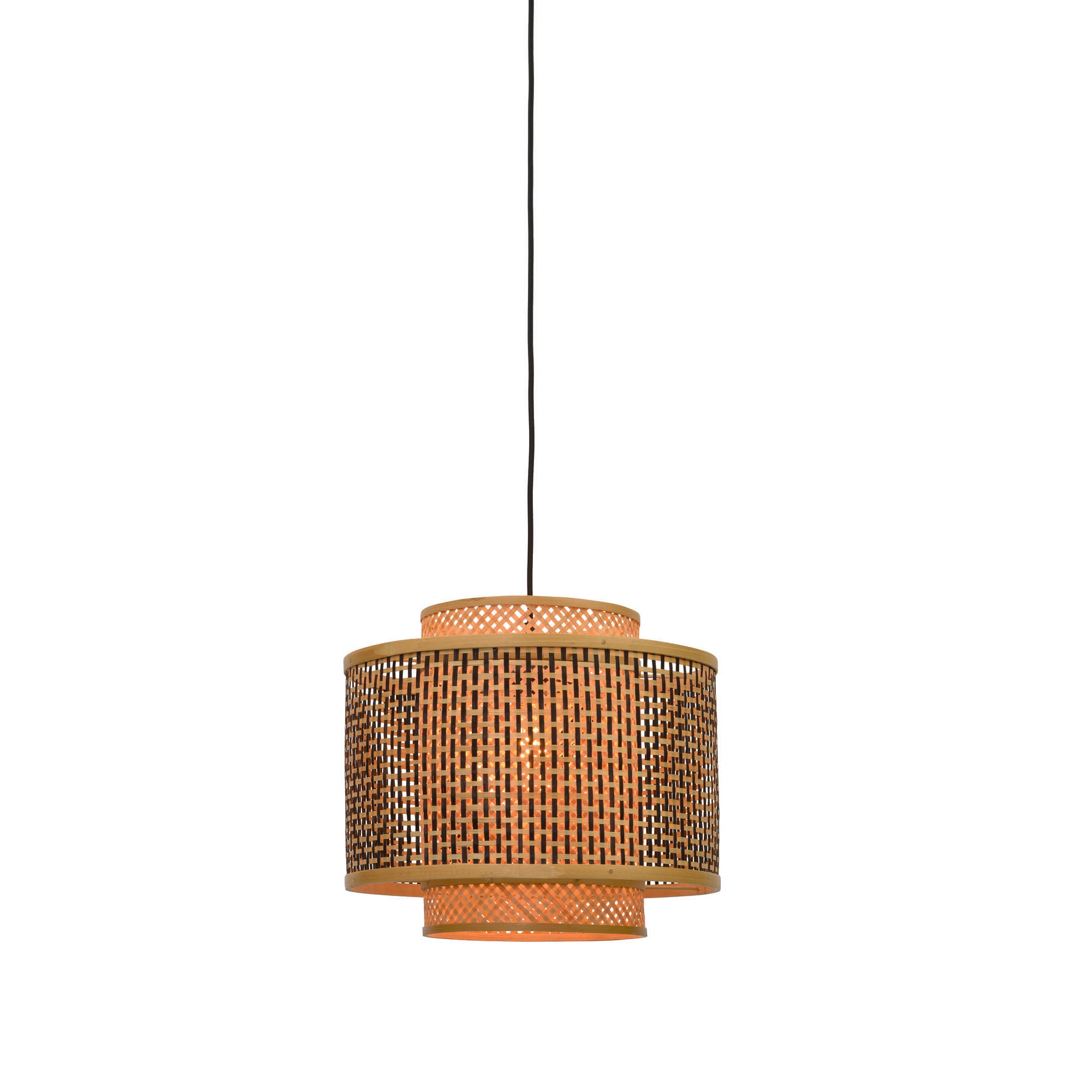 GOOD&MOJO hanglamp Bhutan - bruin - Ø40cm