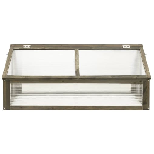 NNEVL Greenhouse Grey 114x80x50 cm Firwood