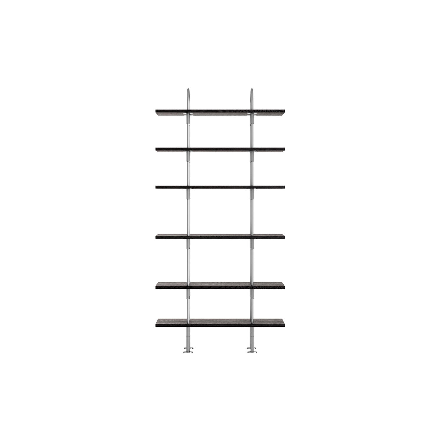 Keen Shelving, steel/ash veneer