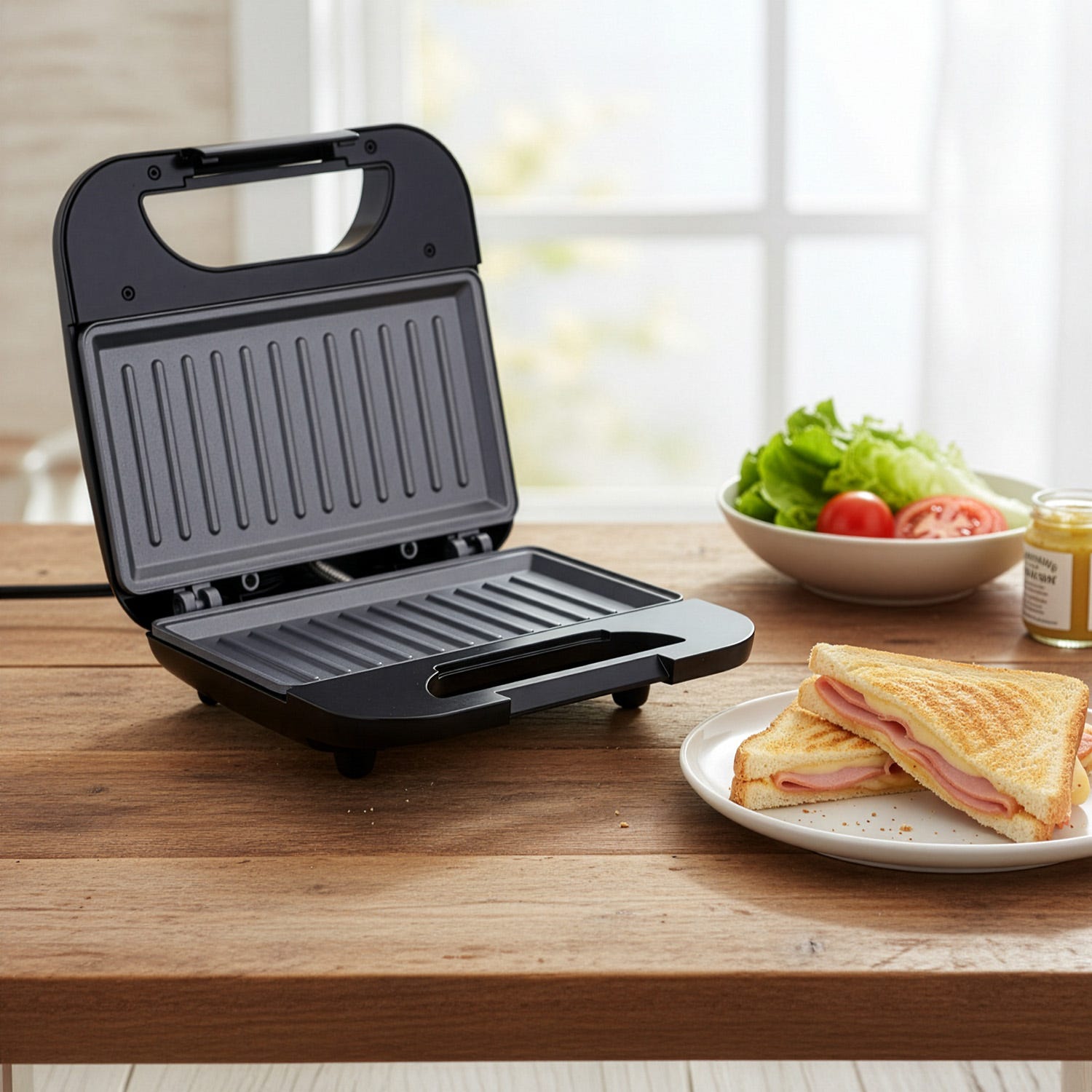 Tostiera elettrica 750 W nera