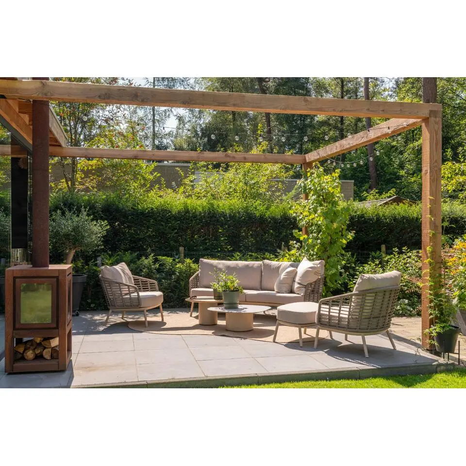 Taste by 4 Seasons Puglia loungeset 3-delig - organic latte