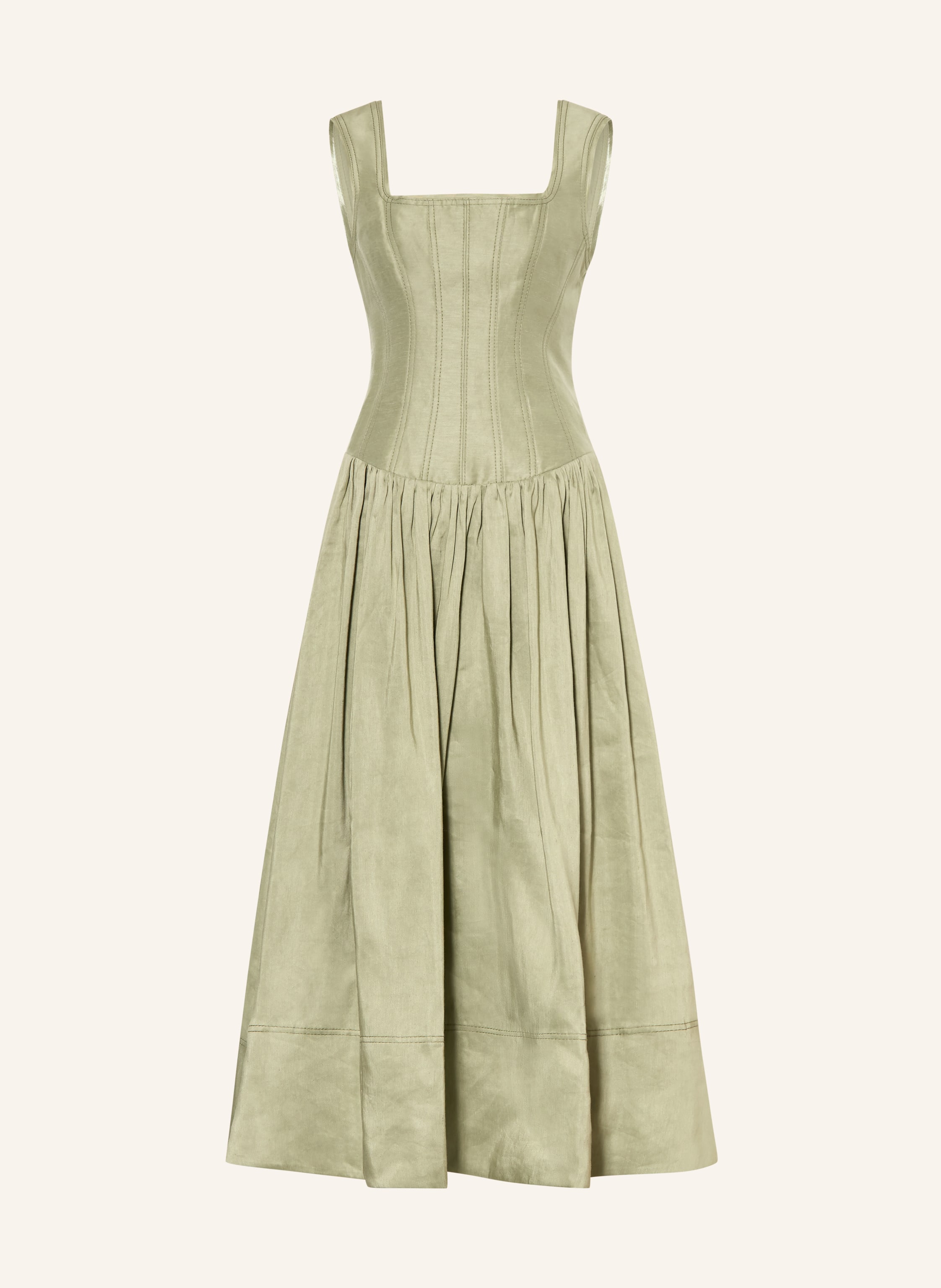 Aje. Kleid SPIRELLE mit Leinen