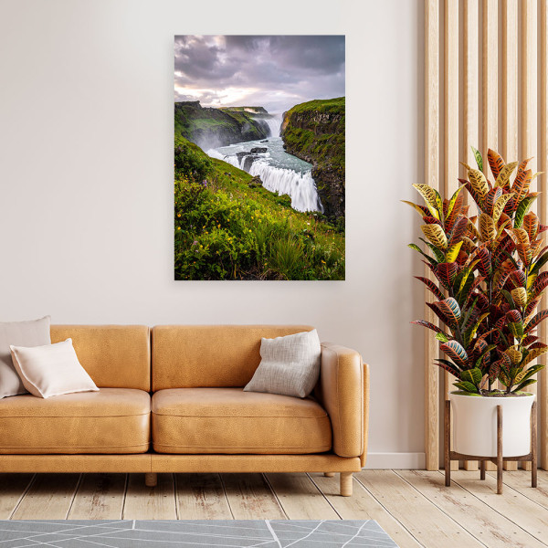 Obraz do salonu sypialni biura, Krajobraz wodospad góry natura 20x30