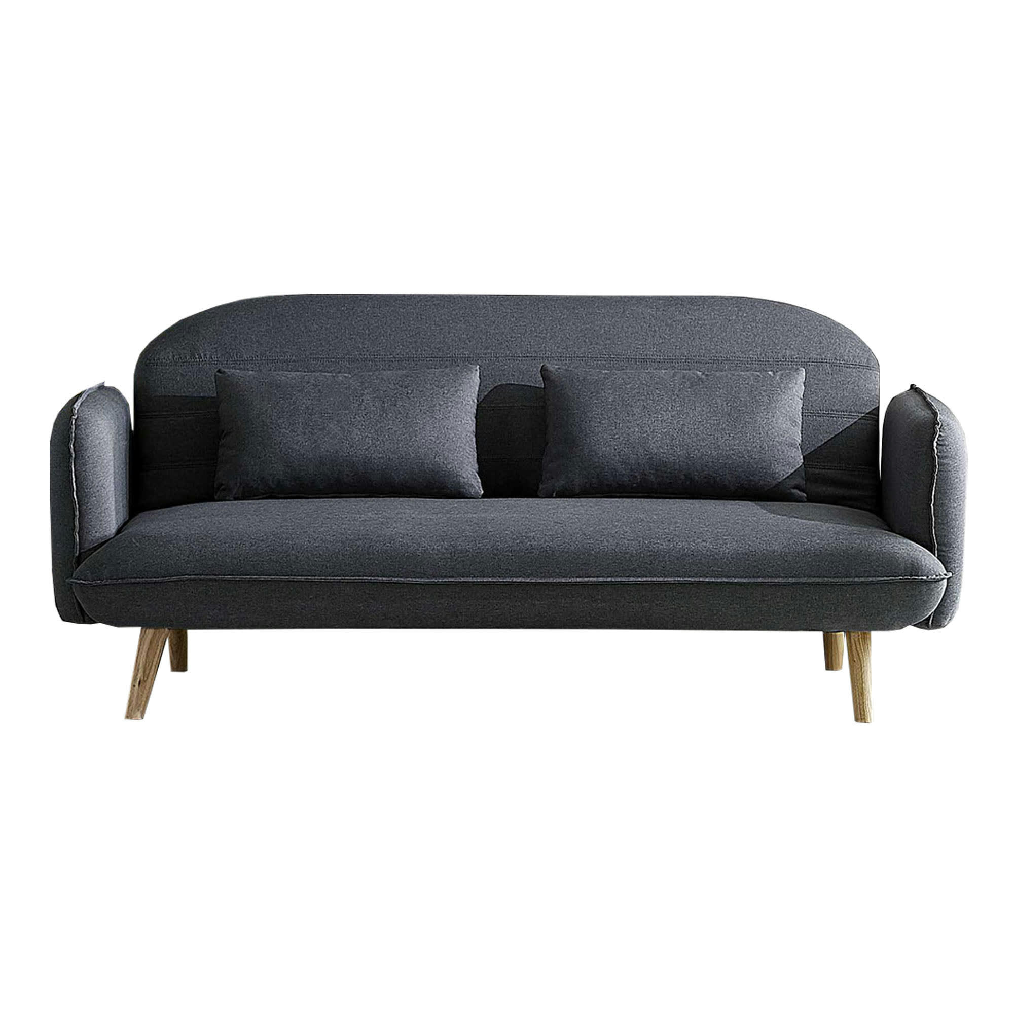 SOTCHI - Canapé convertible 3 places en tissu gris