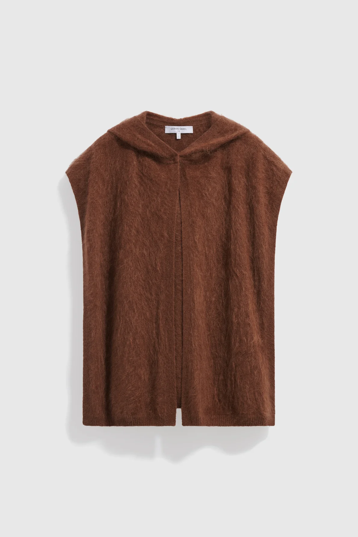 Poncho à capuche en cachemire brossé - SINE