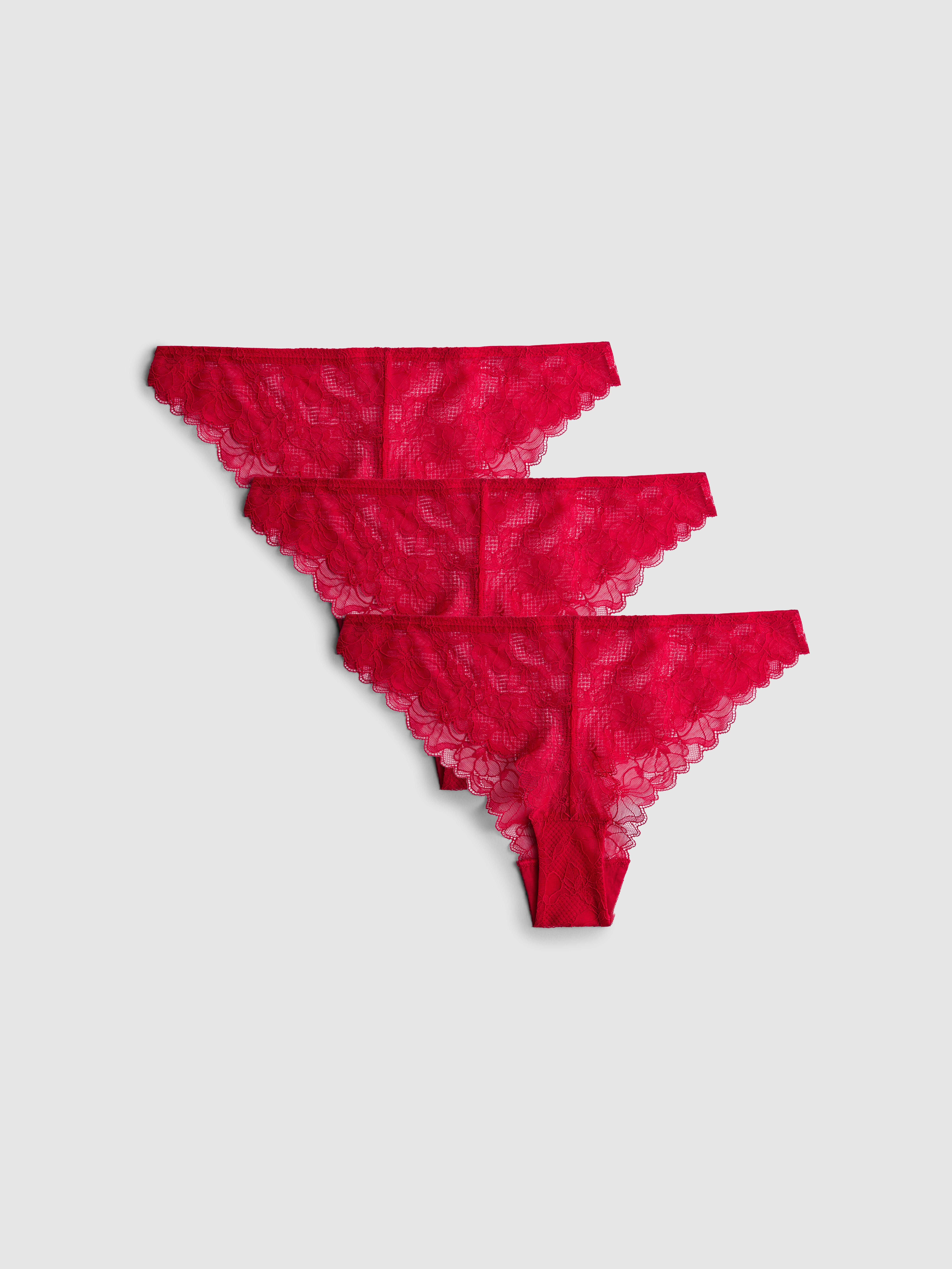 3-Pack Lace Brazilian Briefs