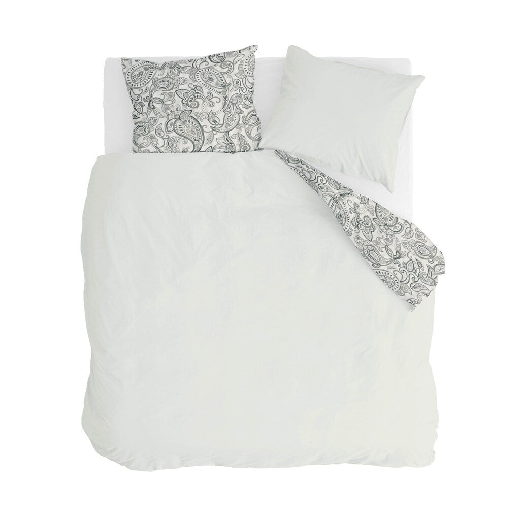 Walra - Dekbedovertrek Perfect Paisley - 200x220 cm - Off White