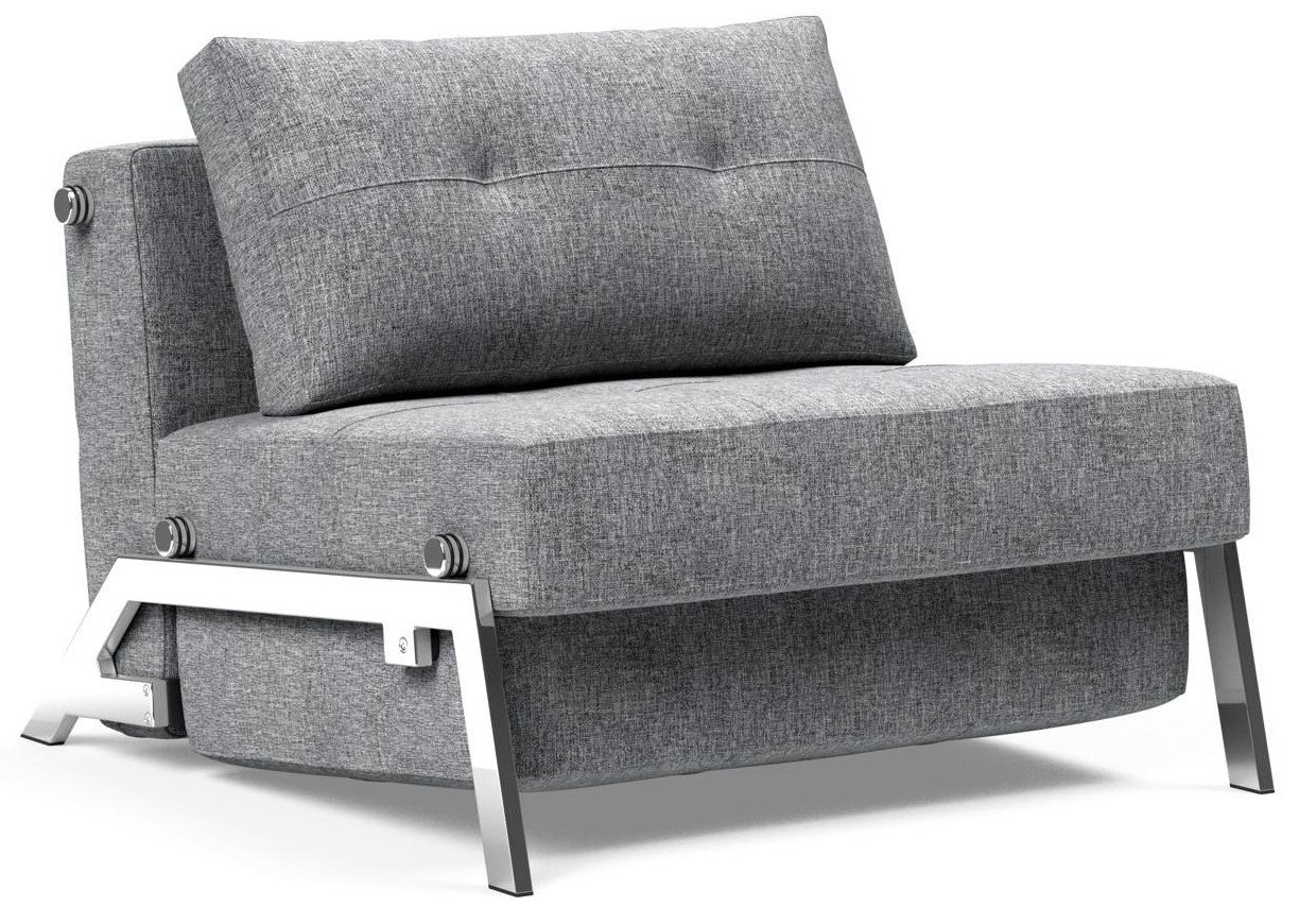 Innovation Cubed Slaapstoel Grijs   Chrome