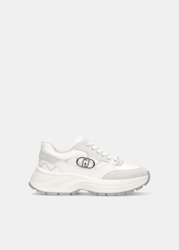 Sneakers in suede e pelle