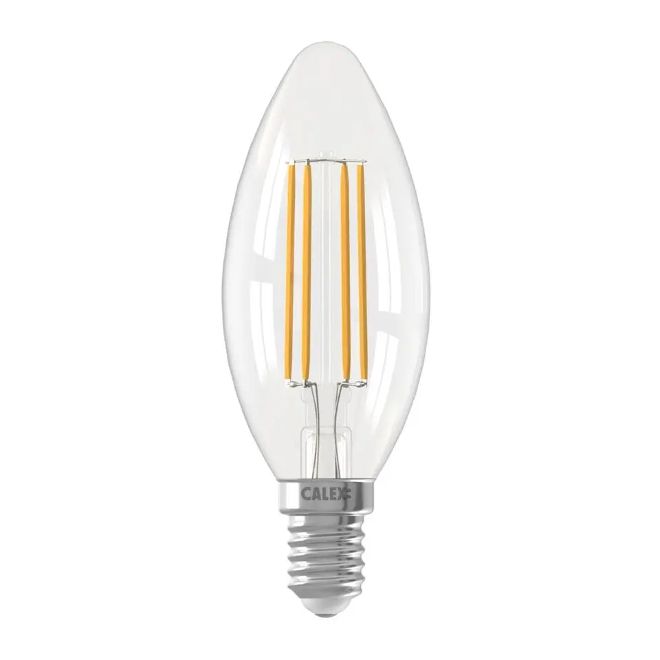 Calex SMART kaarslamp - helder - B35 - E14 - 4,9W - 470LM - dimbaar