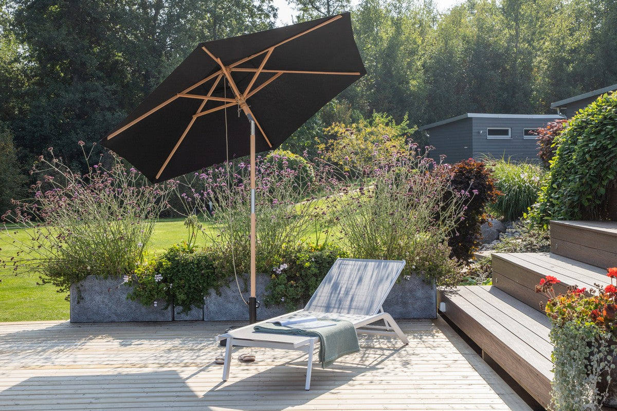 Rebellenclub Santi Parasol - ø250cm - Zwart