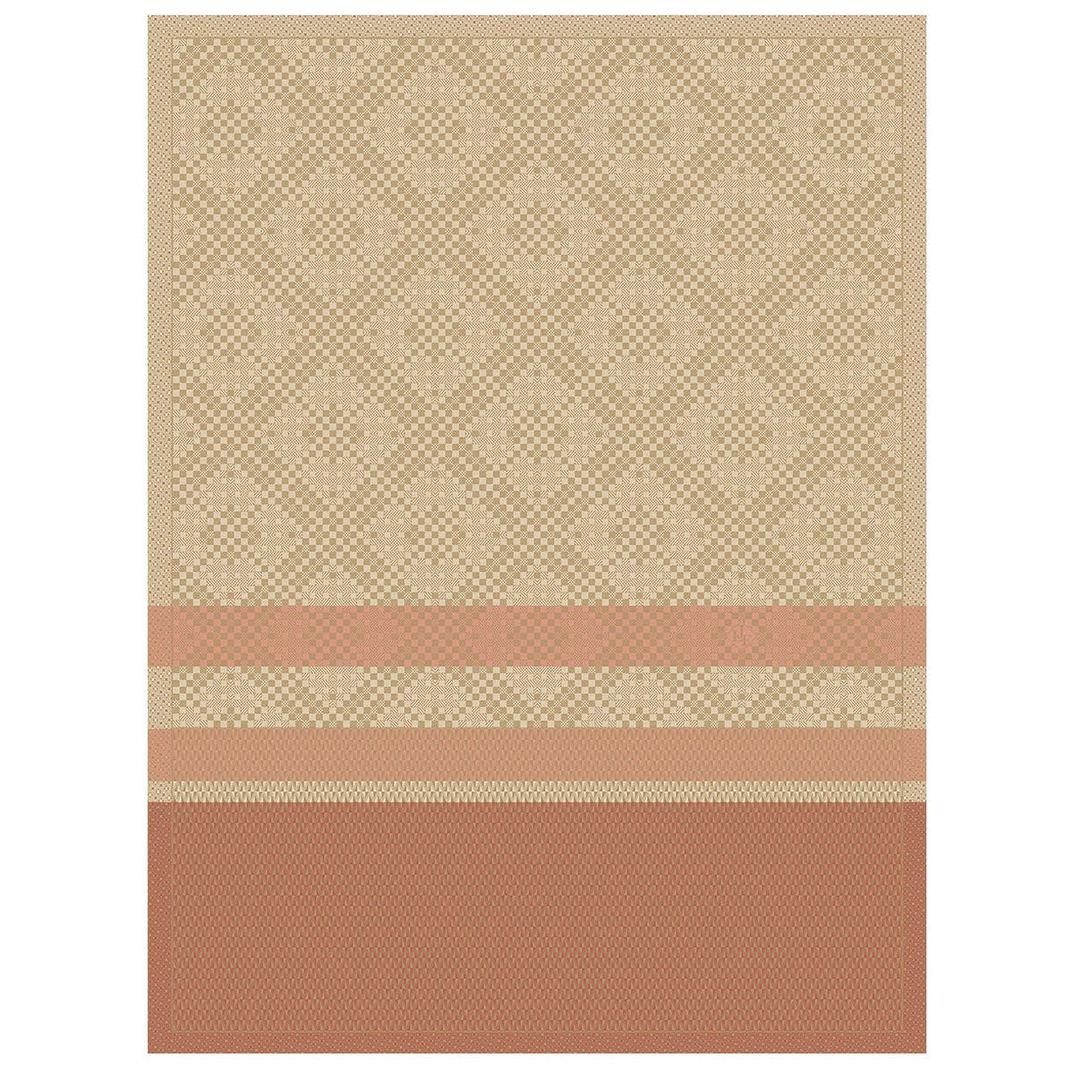 ESSENTIEL GRAPHIQUE - Torchon en coton terre 60 x 80