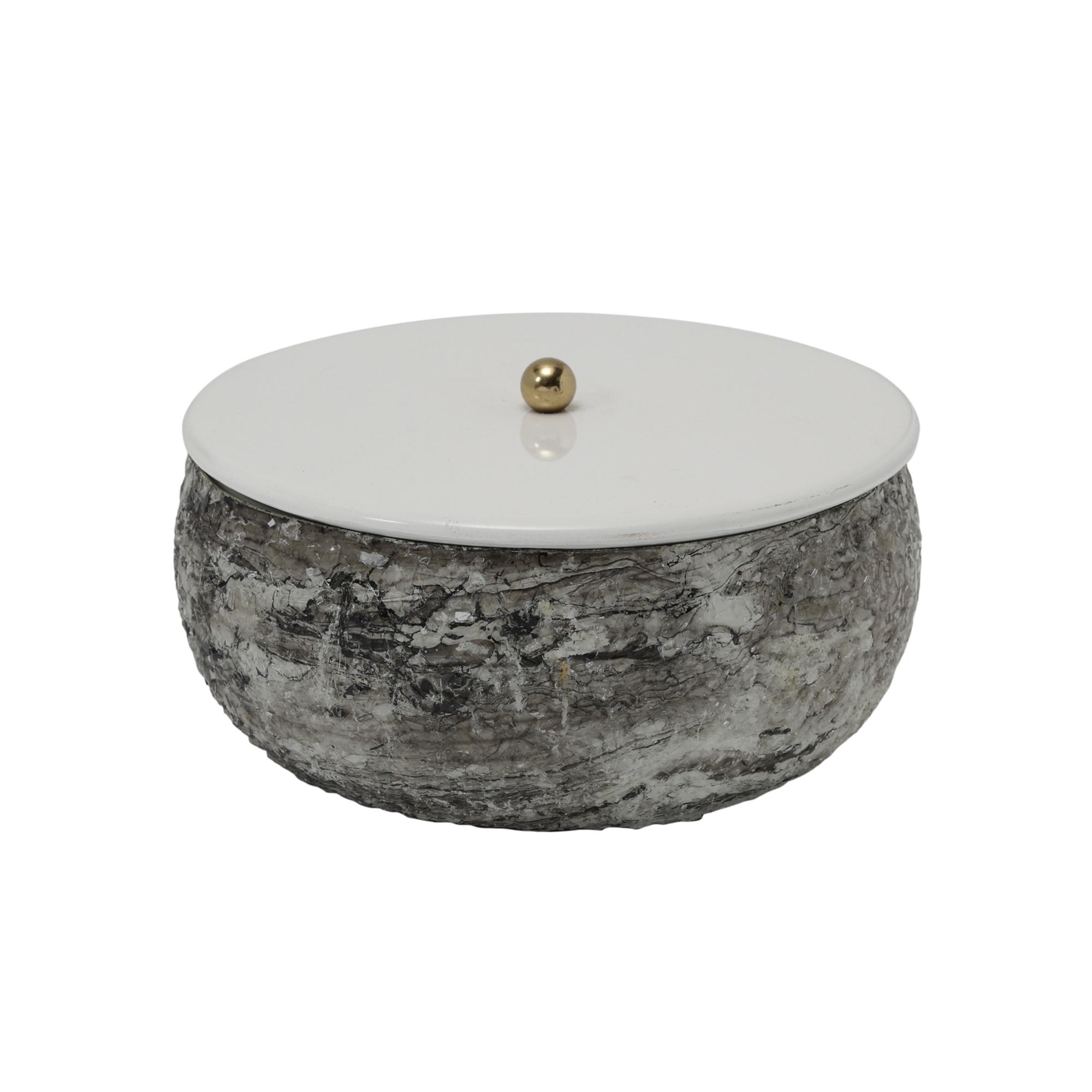 Present Time keukenaccessoire Mosaic Marble - wit - Ø16.5cm