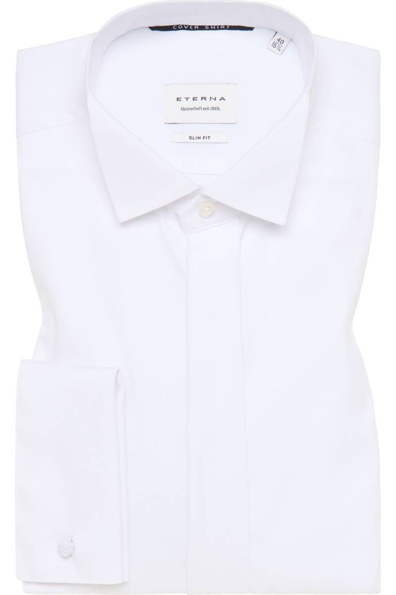 ETERNA Cover Shirt Slim Fit Galahemd weiss, Einfarbig