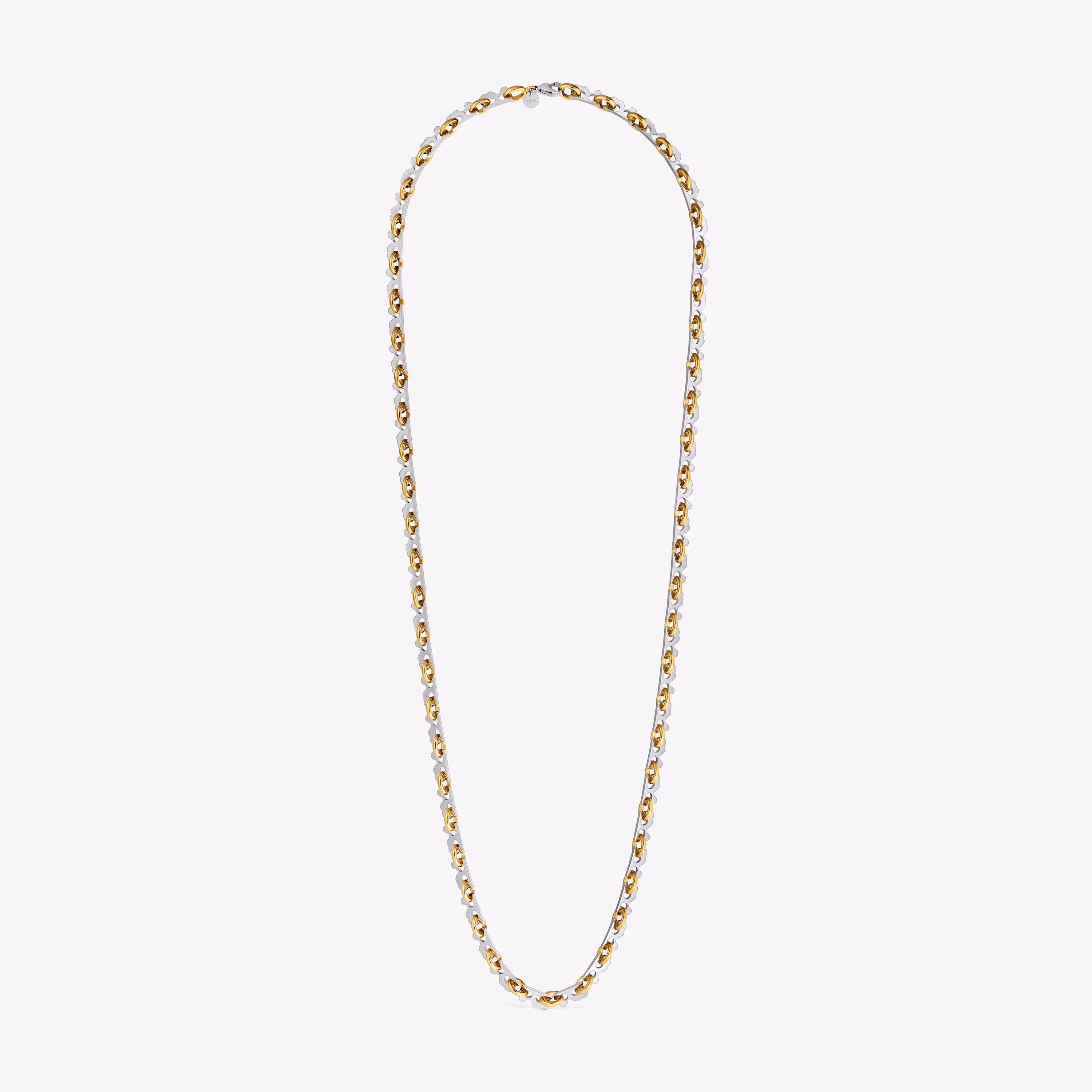 Collar largo de acero bicolor TOUS Half Bear
