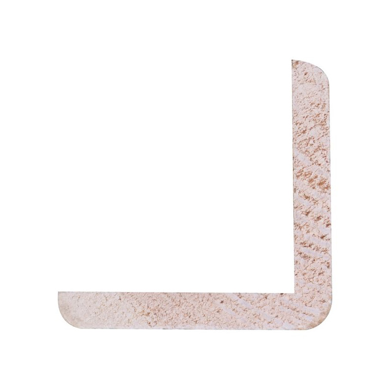 Cornière d'angle en pin blanche 270 x 3,4 x 3,4 cm