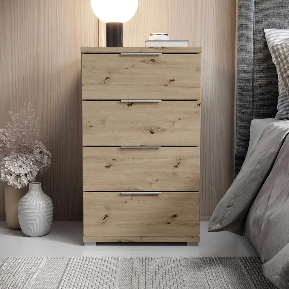 Ladekast Smilla - 42x46x79cm - 4 lades - artisan eikdecor