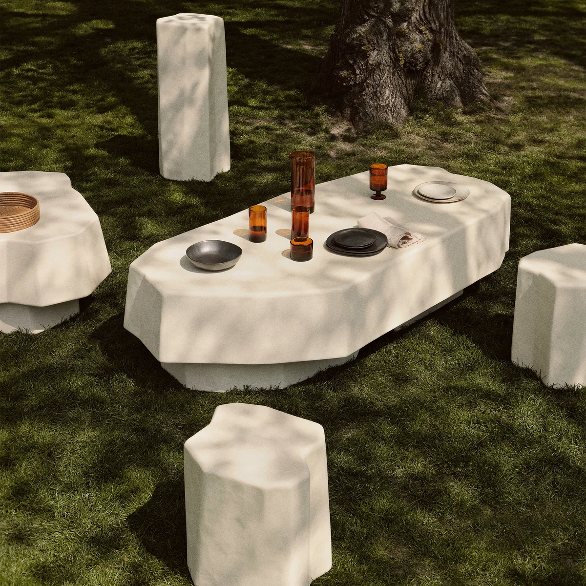 Ferm Living - Staffa Hocker, off-white