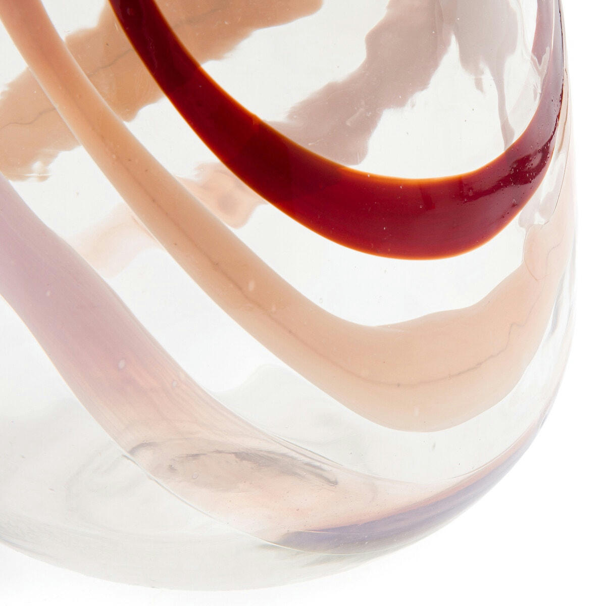 Vase en verre transparent à motifs, Spezita