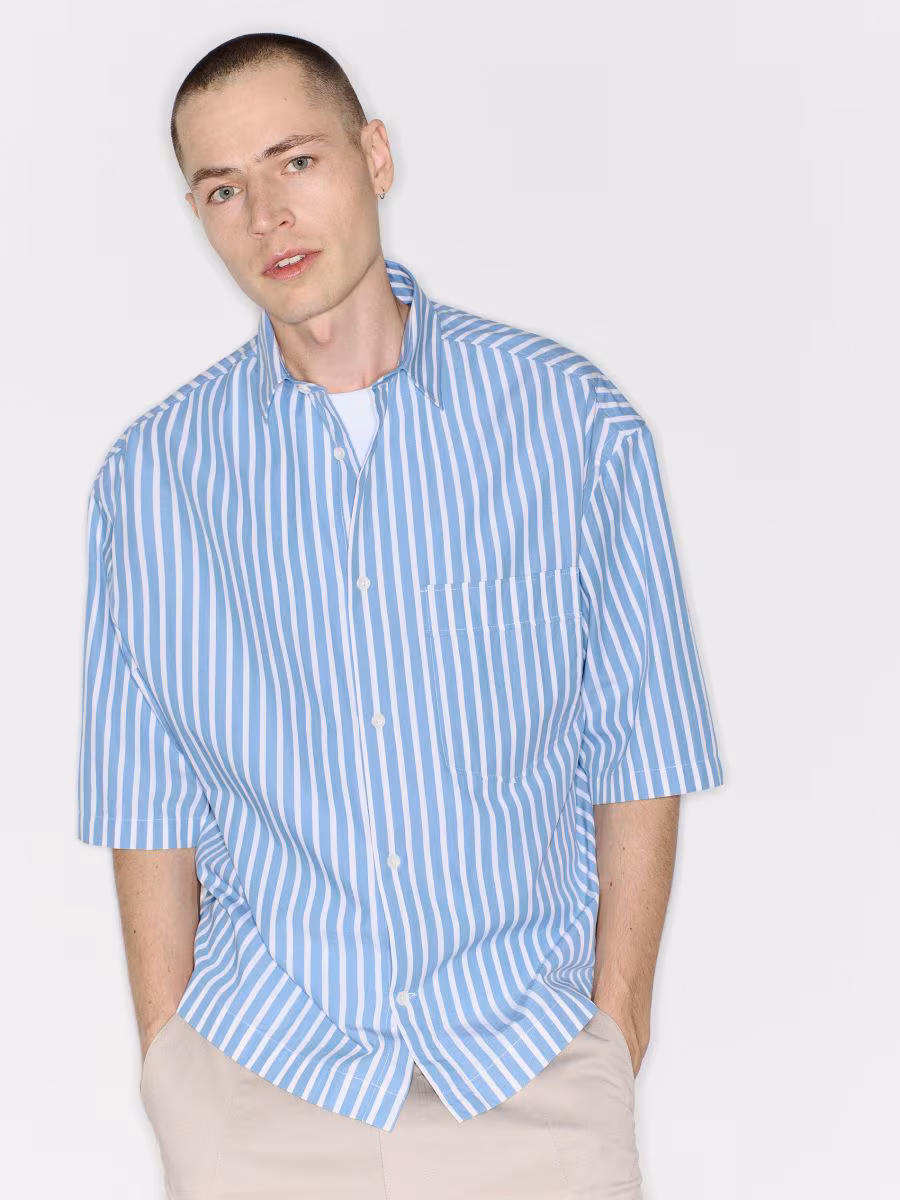 Boxy Fit Short Sleeve Shirt