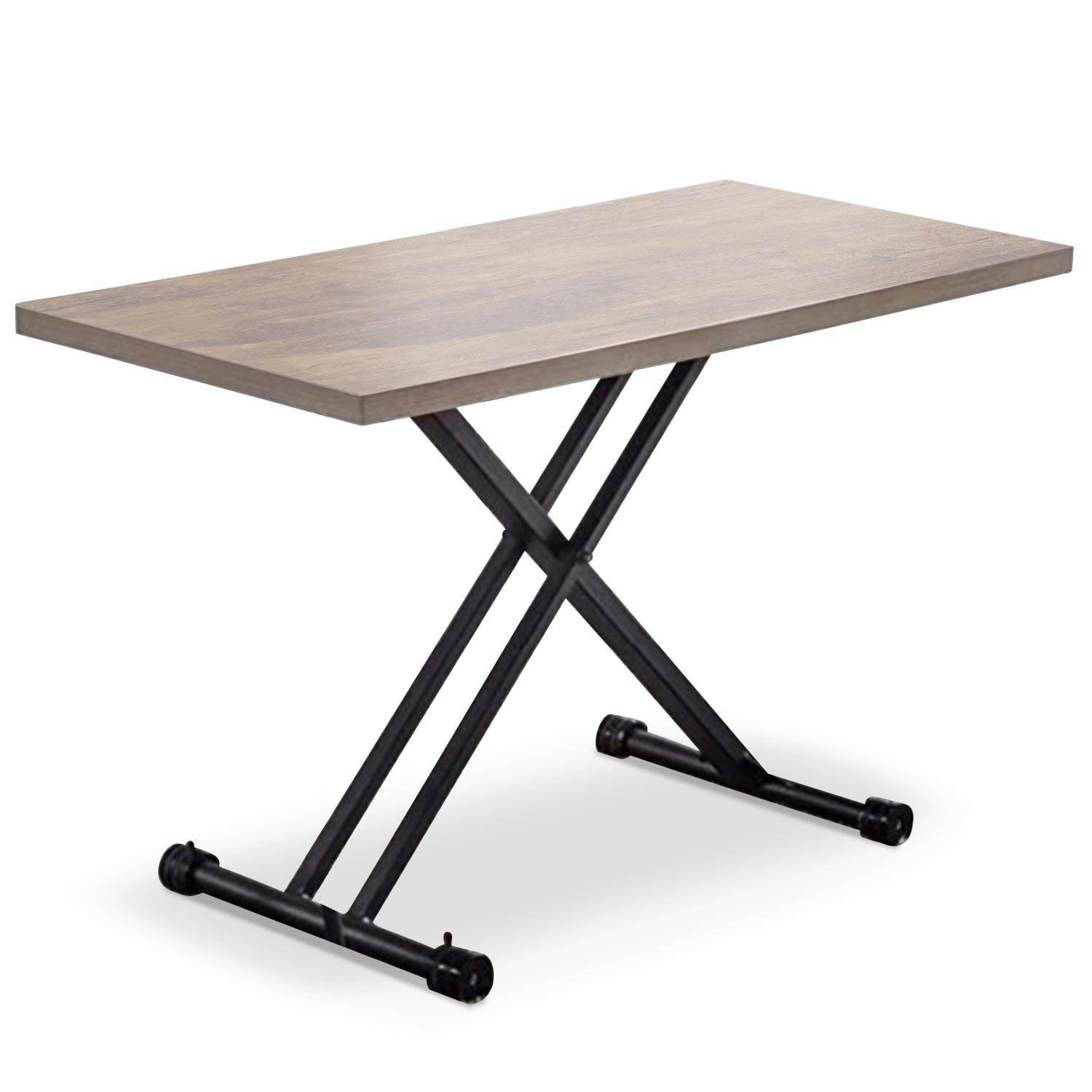 DUKE - Table basse relevable chêne clair