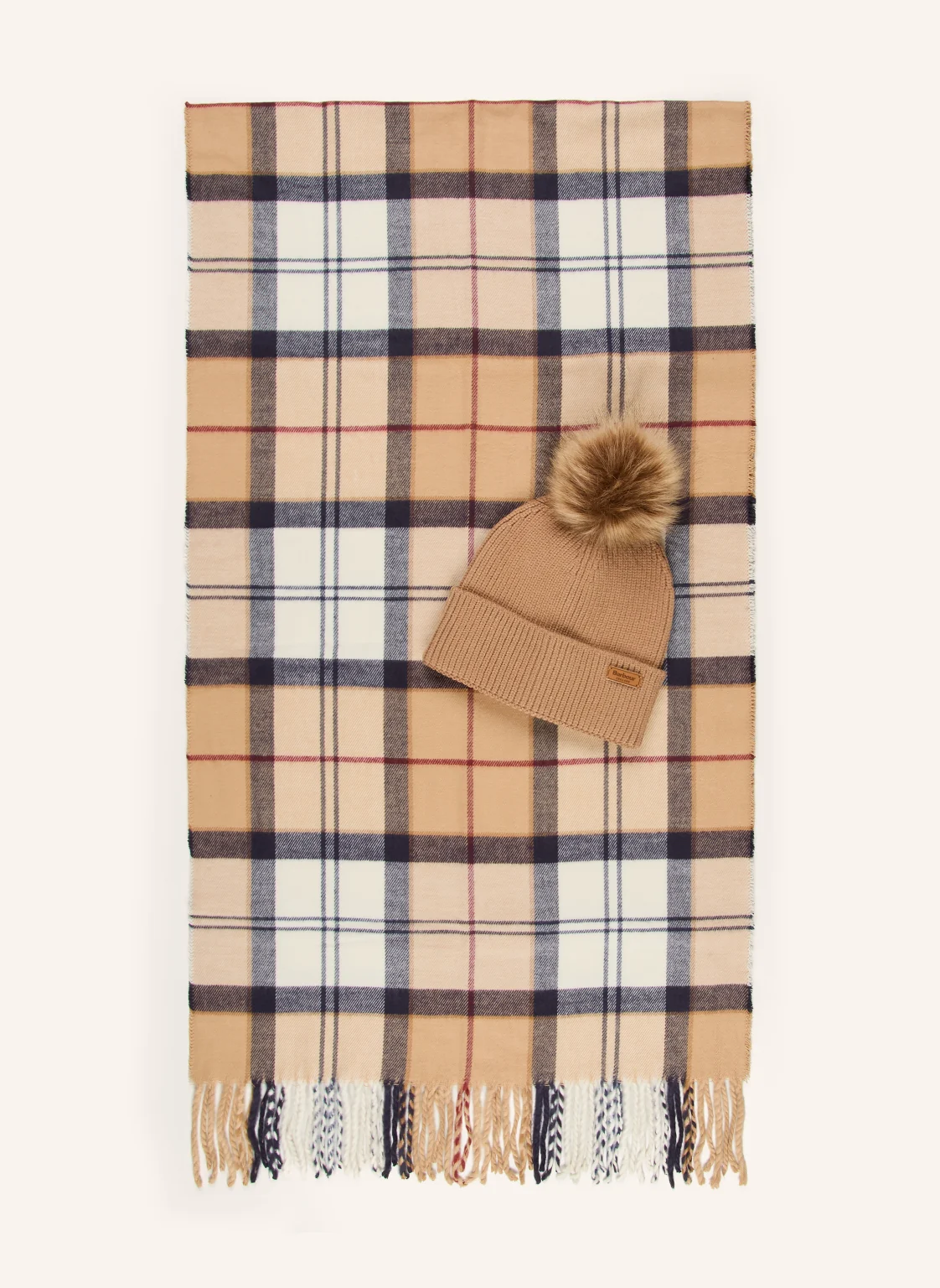 Barbour Set DOVER: Schal und Mütze