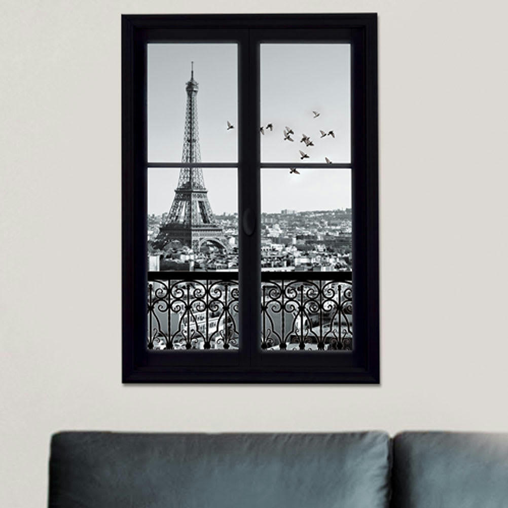 PARIS - Sticker mural vue sur Paris 48x68cm