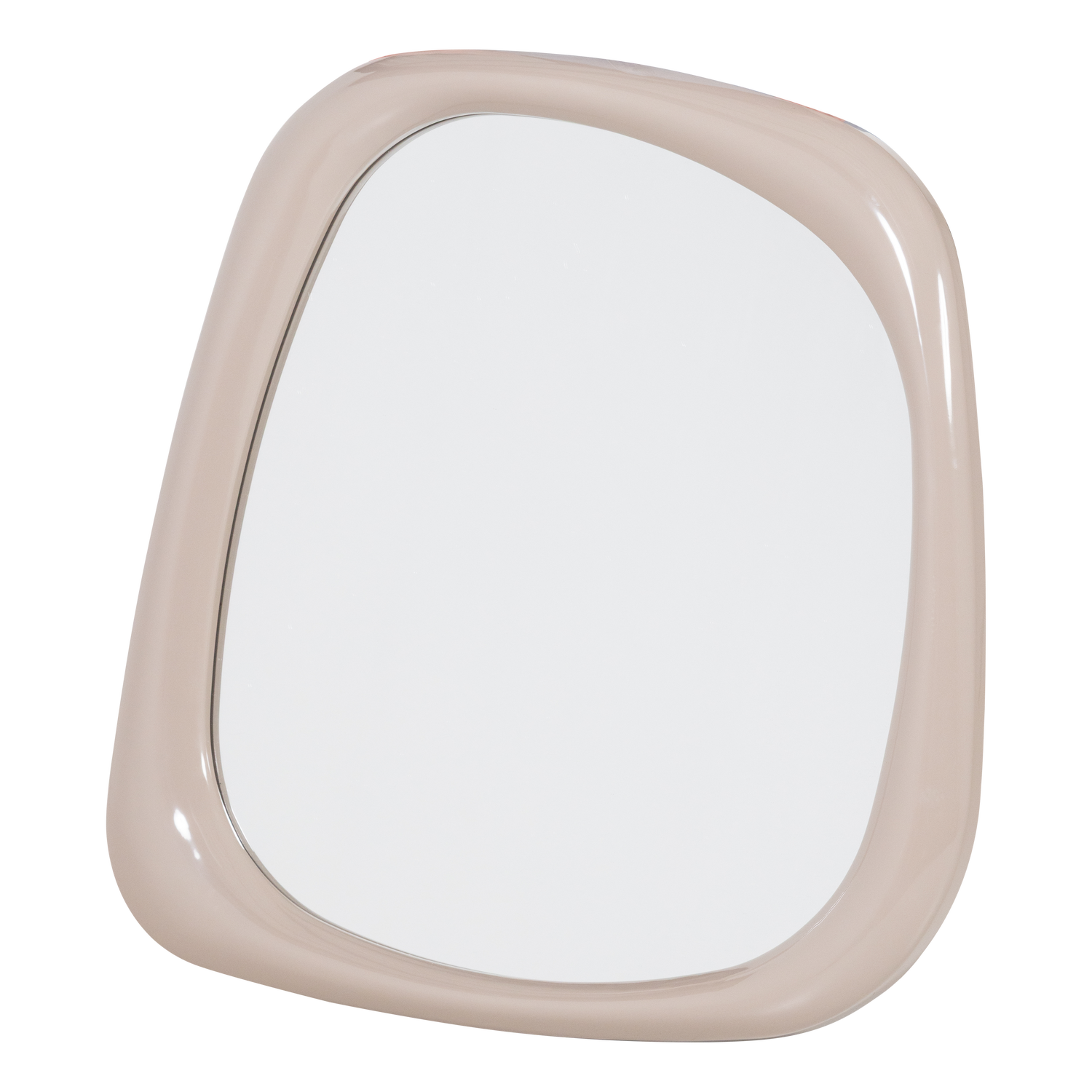 WOOOD Norea Spiegel 90x90 CM - Hout - Hoogglans Zand - 90x90x5