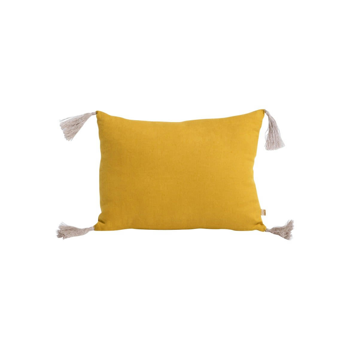 LES ESSENTIELS - Coussin en lin lavé marron cuivre 25x35