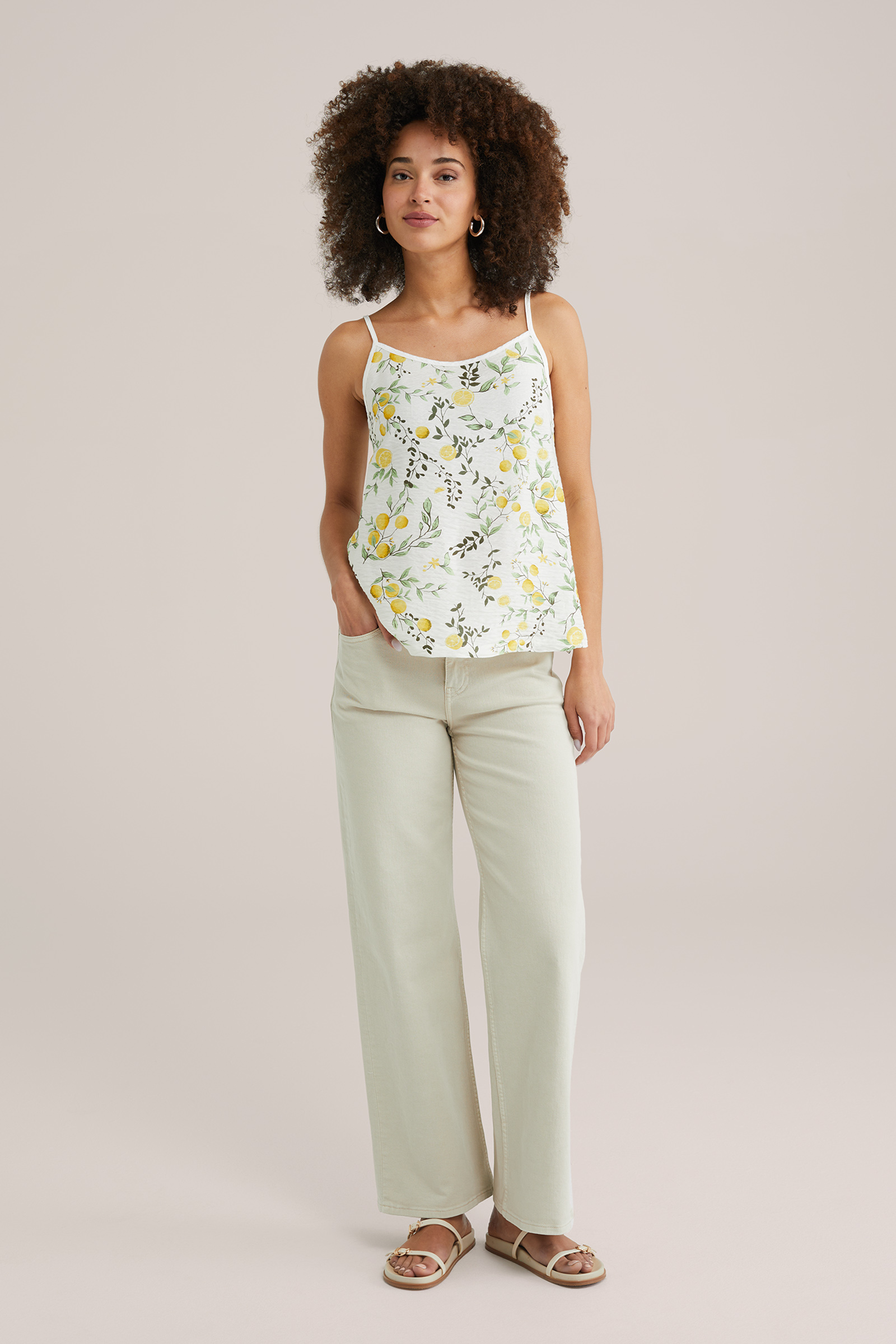 Dames singlet met verstelbare bandjes