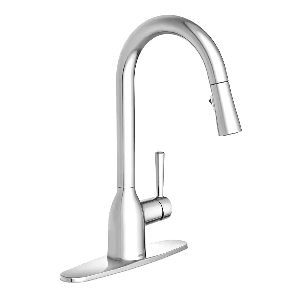 Moen® Adler Single Handle Pull Down Kitchen Faucet, Chrome