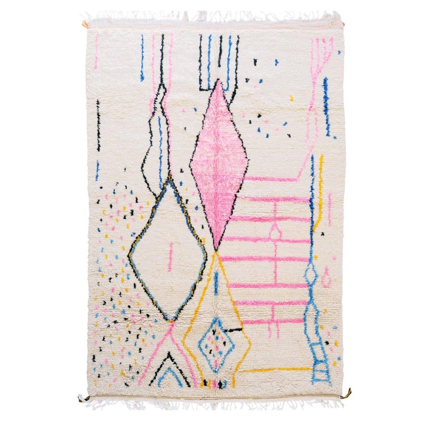 AFK Living vloerkleed Berber - handgemaakt - Wol - 140 cm x 200 cm
