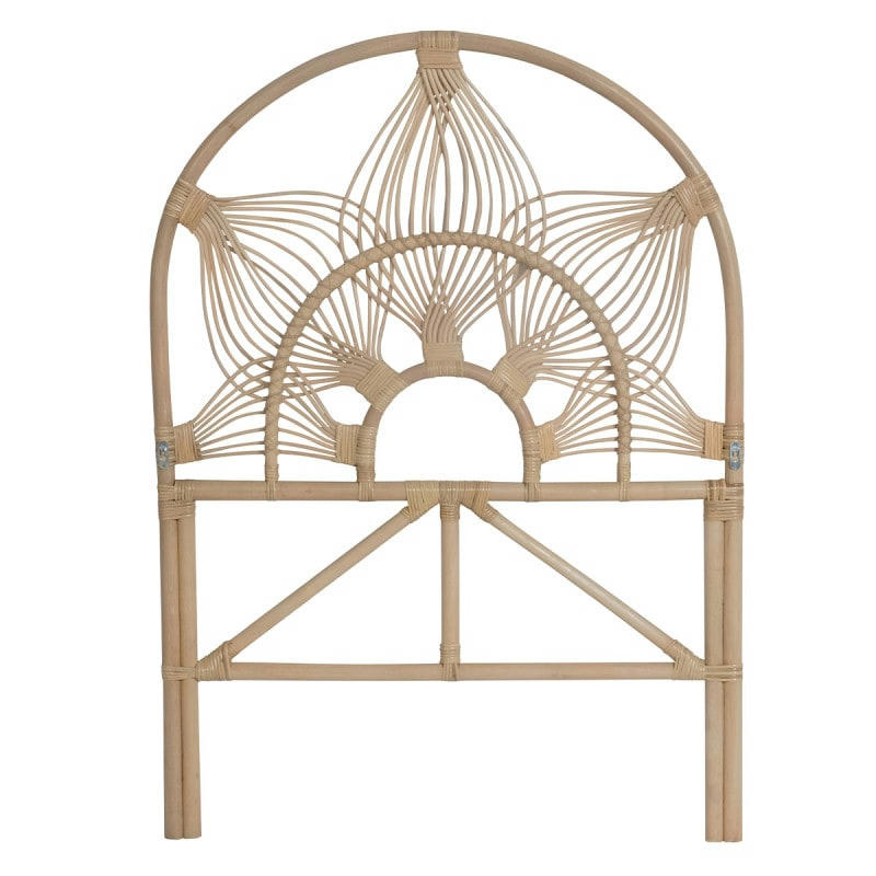 - Tête de lit simple en rotin