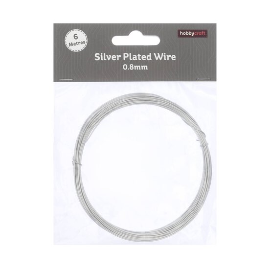 Silver Plated Wire 0.8mm x 6m