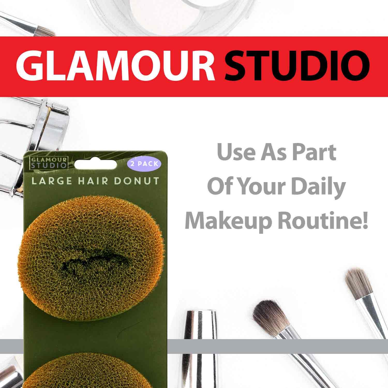 VFM e-Store Large Brown Hair Donuts Glamour Studio (2 Pack)